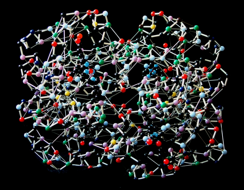 Molecular model of diopside mineral