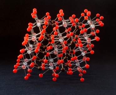 Crystal structure model of diopside mineral